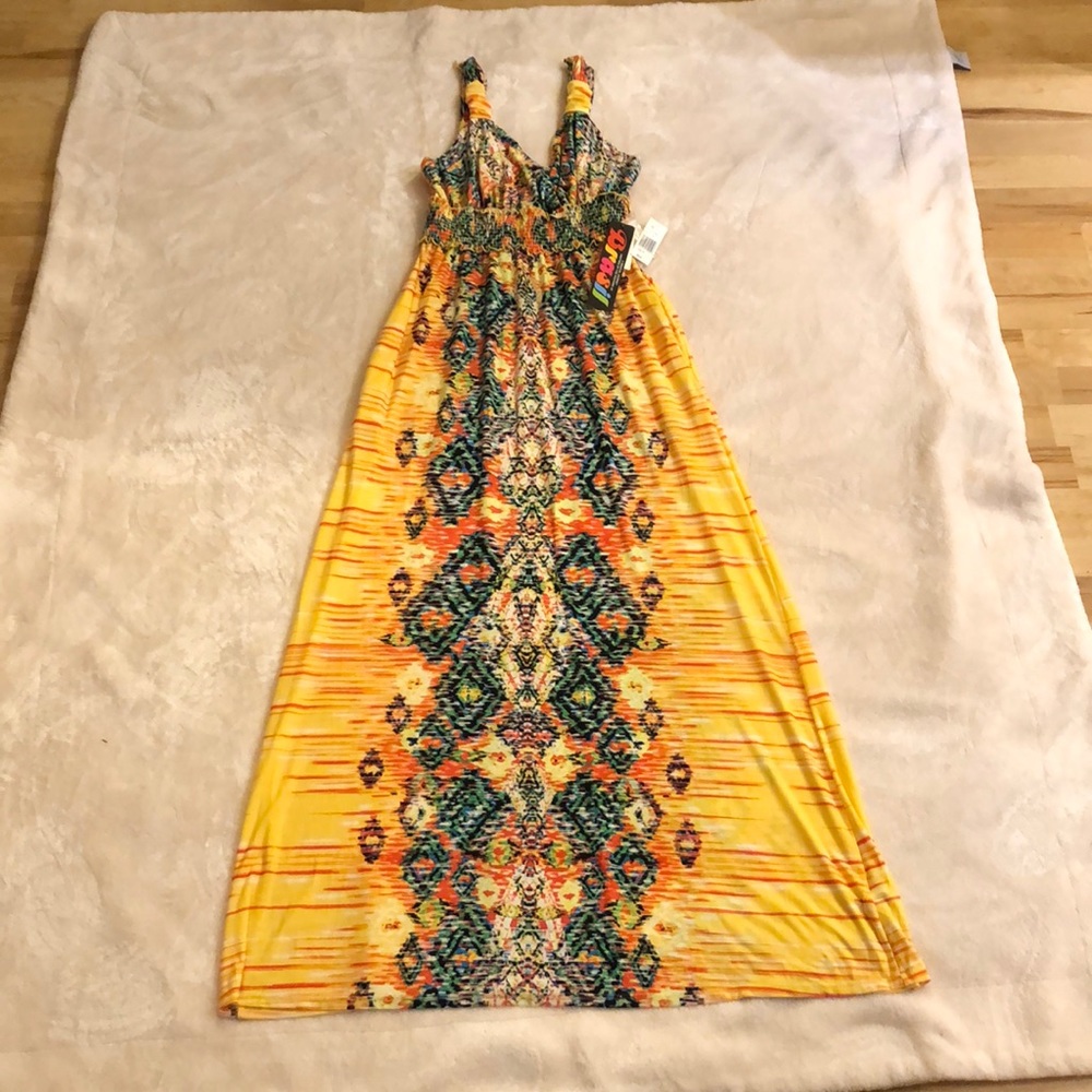 Brightly colored stretchy dress
